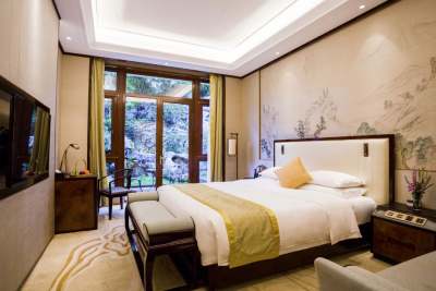 浙江西湖山庄（国宾接待中心）私密庭院大床房（Private Courtyard Double Bed Room）客房图
