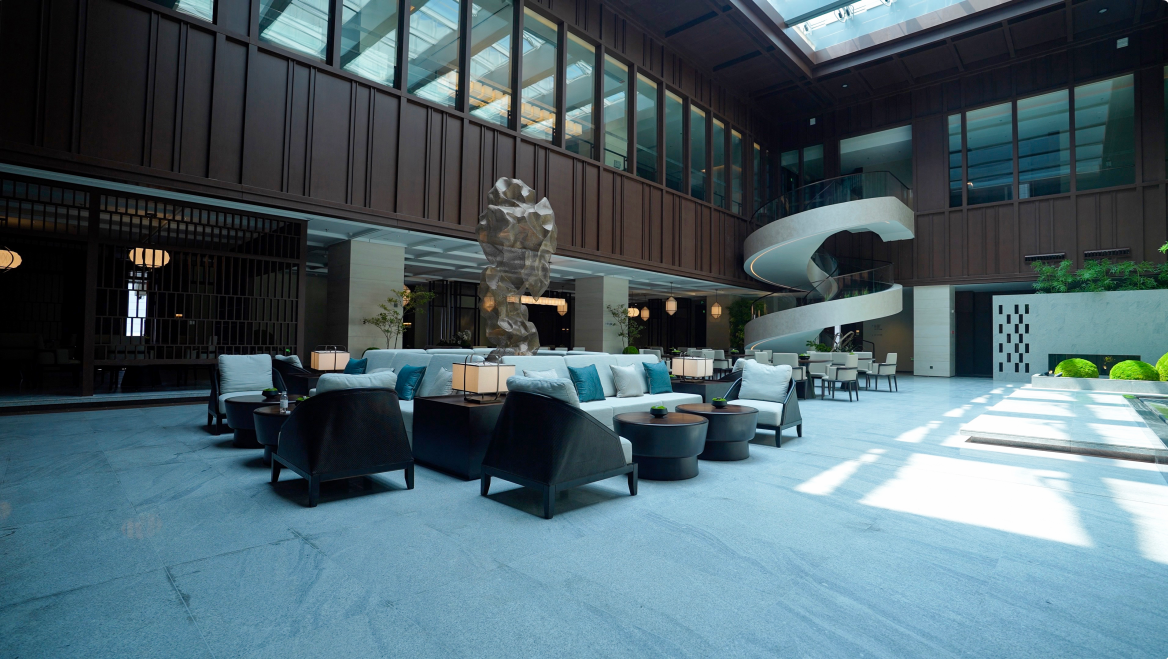 上合建国饭店山海庭院中餐厅餐厅图