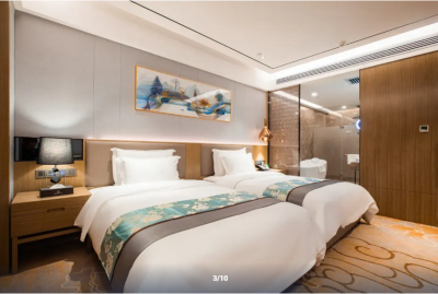 新疆丽斯顿国际酒店管理有限公司豪华双床房客房图